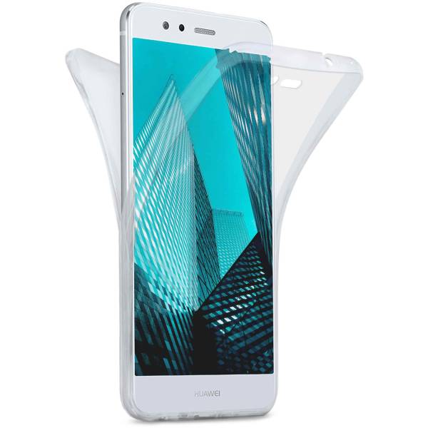 Für Huawei P10 Lite | Beidseitige, klare Silikonhülle | DOUBLE CASE