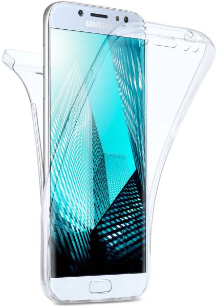 moex Double Case für Samsung Galaxy J5 (2017) – 360 Grad Hülle aus Silikon, Rundumschutz beidseitig