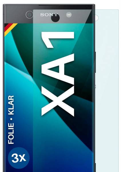 moex FlexProtect Klar für Sony Xperia XA1 – Schutzfolie für unsichtbaren Displayschutz, Ultra klar