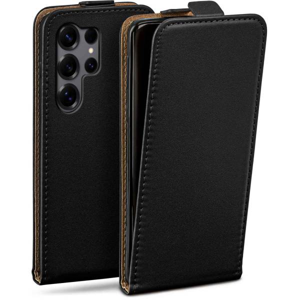 moex Flip Case Samsung Galaxy S25 Ultra Klapphülle Leder Optik