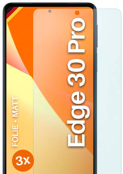 moex FlexProtect Matt für Motorola Edge 30 Pro – Anti Reflex Schutzfolie für besten Displayschutz, Matt