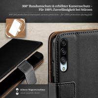 moex Book Case für Samsung Galaxy A90 5G – Klapphülle aus PU Leder mit Kartenfach, Komplett Schutz
