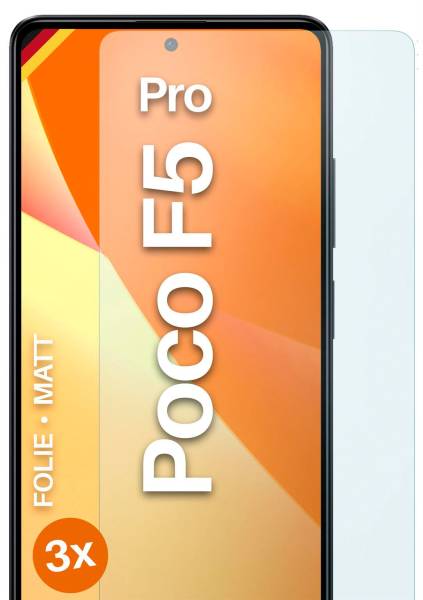 moex FlexProtect Matt für Xiaomi Poco F5 Pro – Anti Reflex Schutzfolie für besten Displayschutz, Matt