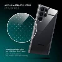 moex Aero Case für Samsung Galaxy S22 Ultra – Durchsichtige Hülle aus Silikon, Ultra Slim Handyhülle