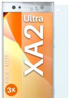 moex FlexProtect Matt für Sony Xperia XA2 Ultra – Anti Reflex Schutzfolie für besten Displayschutz, Matt