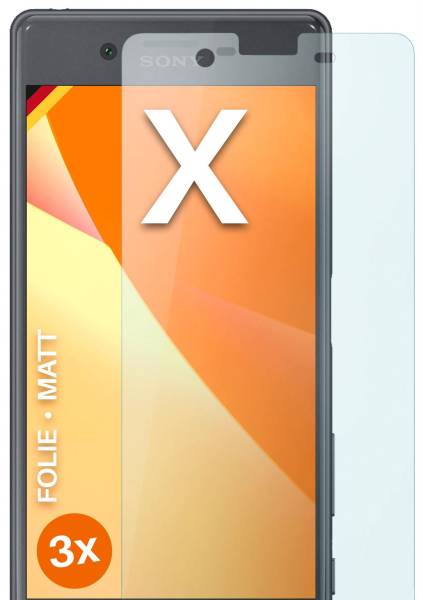 moex FlexProtect Matt für Sony Xperia X – Anti Reflex Schutzfolie für besten Displayschutz, Matt