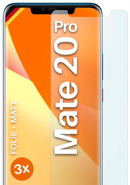 moex FlexProtect Matt für Huawei Mate 20 Pro – Anti Reflex Schutzfolie für besten Displayschutz, Matt