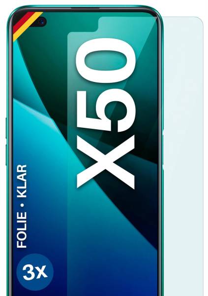 moex FlexProtect Klar für Realme X50 – Schutzfolie für unsichtbaren Displayschutz, Ultra klar