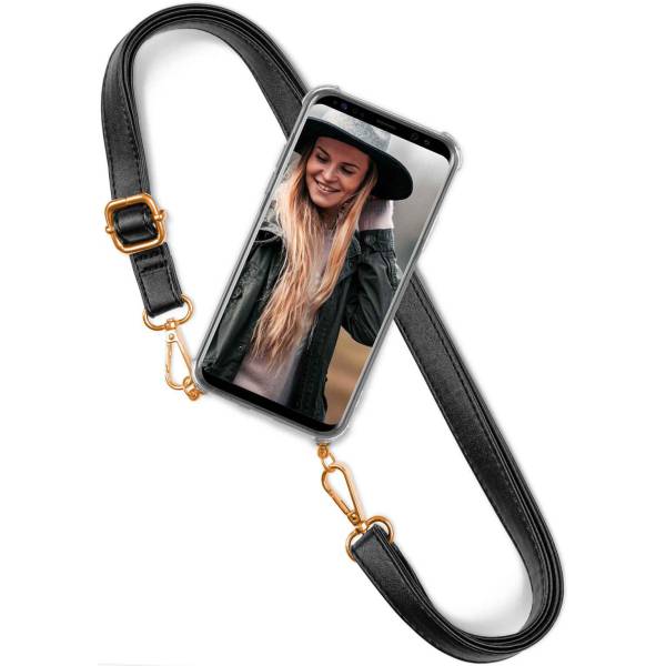 Für Samsung Galaxy A70 | Kunstleder Handykette mit Hülle | TWIST STRAP