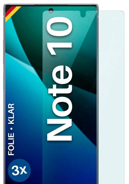 moex FlexProtect Klar für Samsung Galaxy Note 10 – Schutzfolie für unsichtbaren Displayschutz, Ultra klar