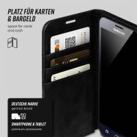 moex Casual Case für Samsung Galaxy J3 (2016) – 360 Grad Schutz Booklet, PU Lederhülle mit Kartenfach
