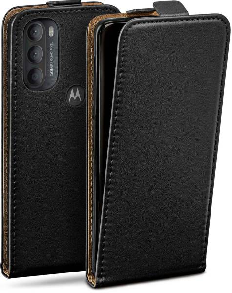 moex Flip Case für Motorola Moto G71 5G – PU Lederhülle mit 360 Grad Schutz, klappbar