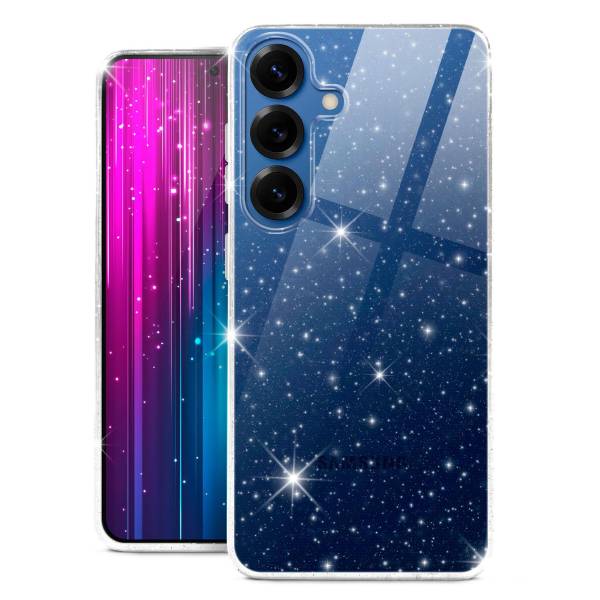 moex Sparky Case Samsung Galaxy S25 mit Glitzer Design