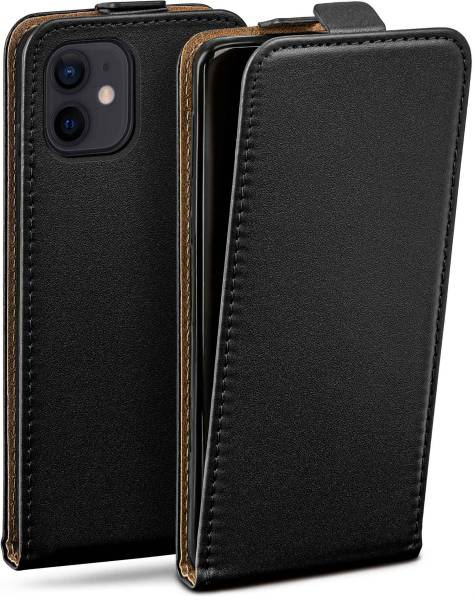 moex Flip Case für Apple iPhone 12 mini – PU Lederhülle mit 360 Grad Schutz, klappbar