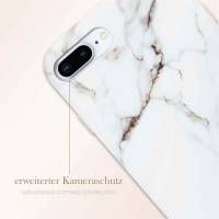 ONEFLOW Sense Case für Apple iPhone 8 Plus Designer Hülle aus Silikon, Marmor Muster Handyhülle