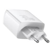 Baseus Netzteil – 2x USB-A + 1x USB-C Ladegerät für Smartphones und andere Geräte, Compact Serie, 30W