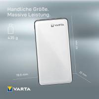 VARTA Powerbank – 2x USB-A + 1x USB-C bidirektional für Smartphones und andere Geräte – Energy Serie, 20000 mAh