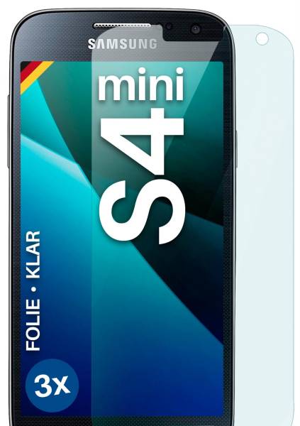 moex FlexProtect Klar für Samsung Galaxy S4 Mini – Schutzfolie für unsichtbaren Displayschutz, Ultra klar