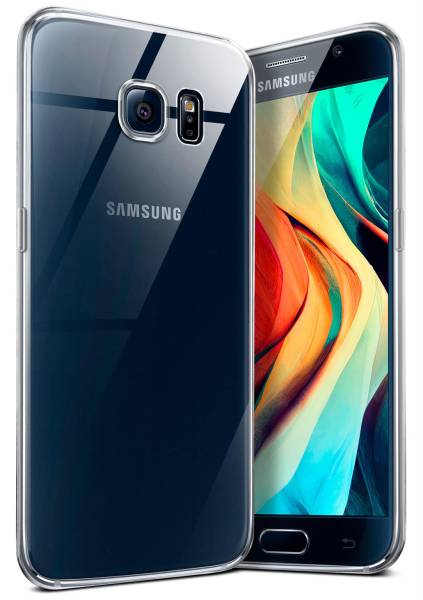 moex Aero Case für Samsung Galaxy S6 – Durchsichtige Hülle aus Silikon, Ultra Slim Handyhülle