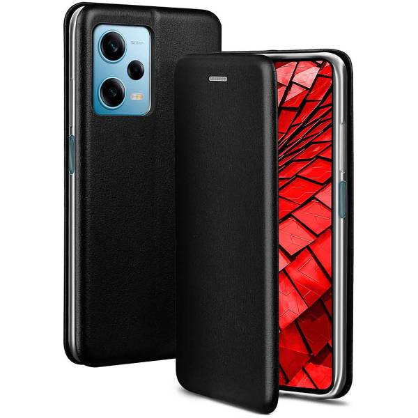 ONEFLOW Business Case für Xiaomi Redmi Note 12 Pro 5G – Klappbare Handytasche mit Kartenfach und Ständer