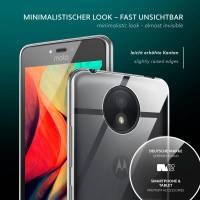 moex Aero Case für Motorola Moto C – Durchsichtige Hülle aus Silikon, Ultra Slim Handyhülle
