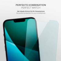 moex FlexProtect Klar für Apple iPhone 14 – Schutzfolie für unsichtbaren Displayschutz, Ultra klar