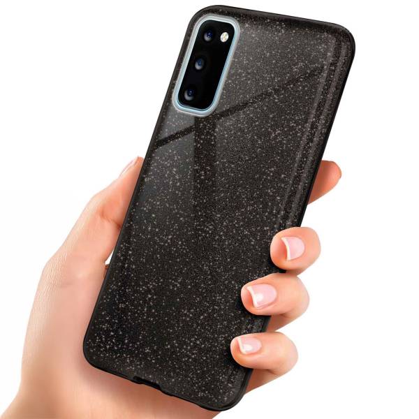 ONEFLOW Glitter Case Samsung Galaxy S20 mit Glitzer Look