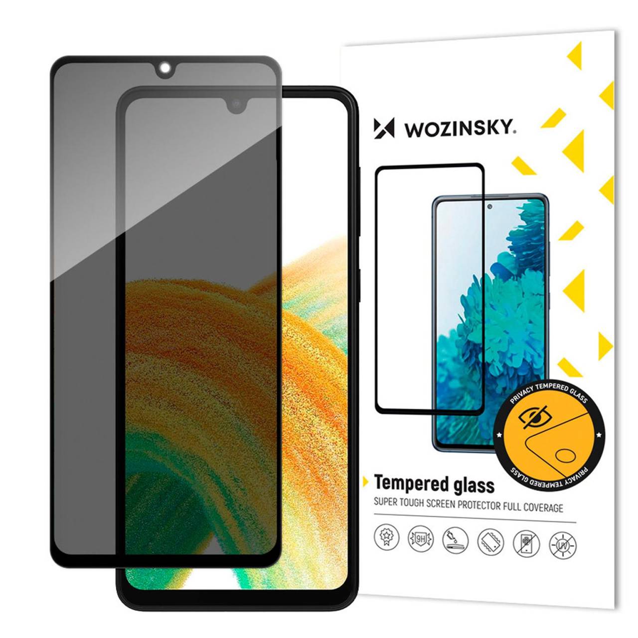 Wozinsky Privacy Glass für Samsung Galaxy A33 5G – Displayschutz, Privacy Screen Protector für Handy