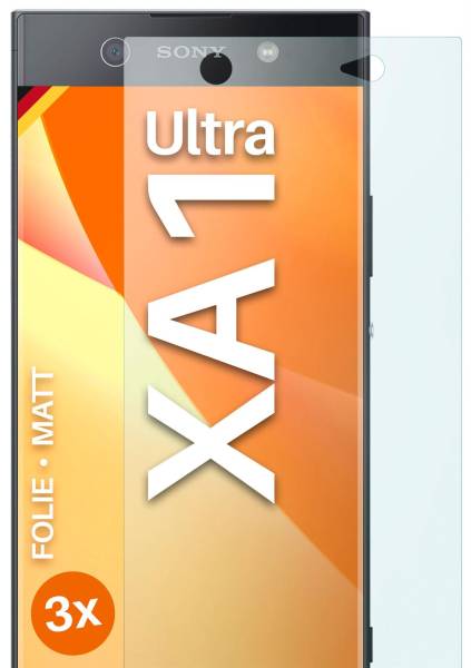 moex FlexProtect Matt für Sony Xperia XA1 Ultra – Anti Reflex Schutzfolie für besten Displayschutz, Matt