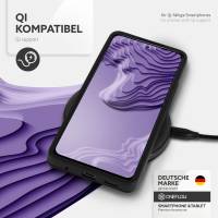 ONEFLOW Vanguard Case für Samsung Galaxy A52 – Stoßfeste Hybrid Schutzhülle mit klarer Rückseite