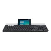 Logitech K780 Multi-Device Tastatur – Kabellos, USB, Bluetooth, Deutsch, schwarz/weiß Design