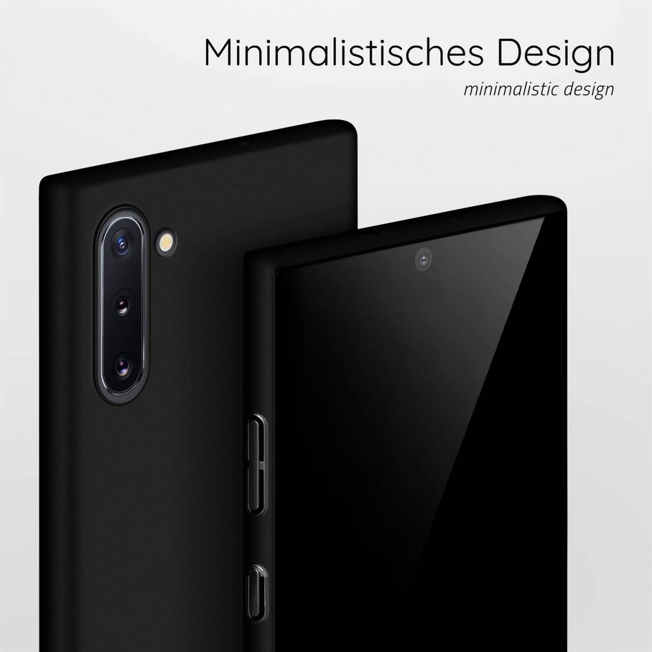 moex Alpha Case für Samsung Galaxy Note 10 – Extrem dünne, minimalistische Hülle in seidenmatt