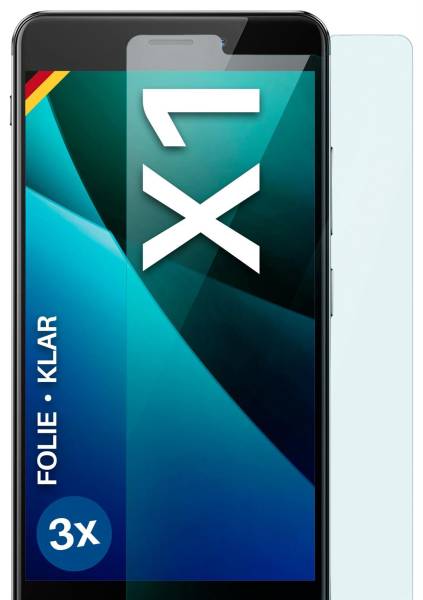 moex FlexProtect Klar für TP-Link Neffos X1 – Schutzfolie für unsichtbaren Displayschutz, Ultra klar
