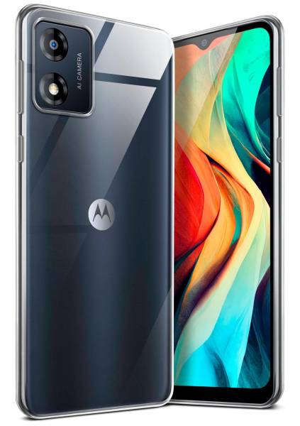 moex Aero Case für Motorola Moto E13 – Durchsichtige Hülle aus Silikon, Ultra Slim Handyhülle