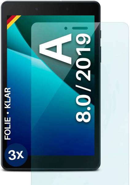 moex FlexProtect Klar für Samsung Galaxy Tab A 8.0 2019 – Schutzfolie für zusätzlichen Displayschutz, Ultra klar