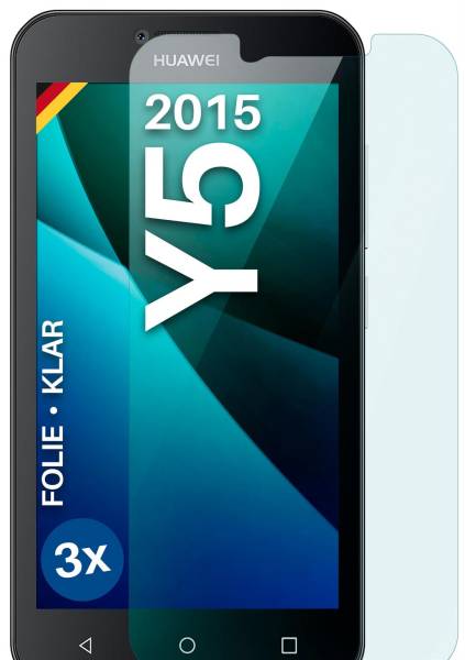 moex FlexProtect Klar für Huawei Y5 (2015) – Schutzfolie für unsichtbaren Displayschutz, Ultra klar