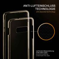 moex Double Case für Samsung Galaxy S10e – 360 Grad Hülle aus Silikon, Rundumschutz beidseitig