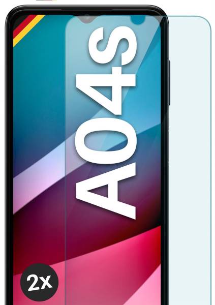 moex ShockProtect Klar für Samsung Galaxy A04s – Panzerglas für kratzfesten Displayschutz, Ultra klar