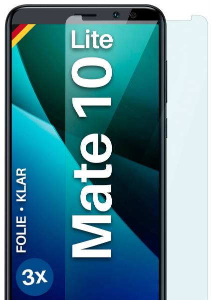 moex FlexProtect Klar für Huawei Mate 10 Lite – Schutzfolie für unsichtbaren Displayschutz, Ultra klar