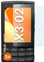 moex FlexProtect Matt für Nokia X3-02 – Anti Reflex Schutzfolie für besten Displayschutz, Matt