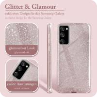 ONEFLOW Glitter Case für Samsung Galaxy S20 FE 5G – Glitzer Hülle aus TPU, designer Handyhülle