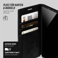 moex Casual Case für Samsung Galaxy Note 10 Plus 5G – 360 Grad Schutz Booklet, PU Lederhülle mit Kartenfach