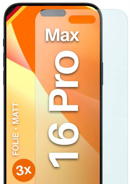 moex FlexProtect iPhone 16 Pro Max Schutzfolie Matt