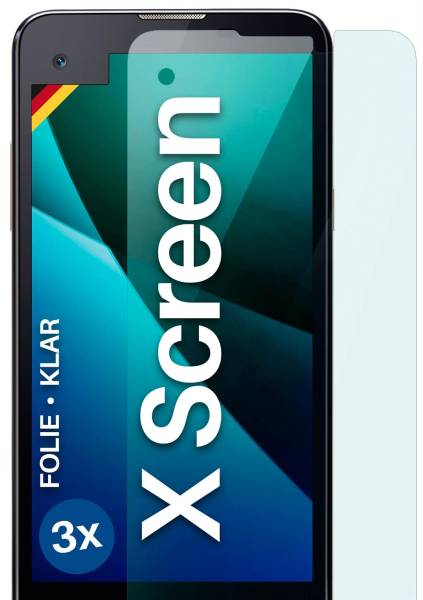 moex FlexProtect Klar für LG X Screen – Schutzfolie für unsichtbaren Displayschutz, Ultra klar