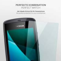 moex FlexProtect Klar für Nokia Asha 300 – Schutzfolie für unsichtbaren Displayschutz, Ultra klar