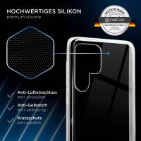 ONEFLOW Clear Case für Samsung Galaxy S22 Ultra – Transparente Hülle aus Soft Silikon, Extrem schlank