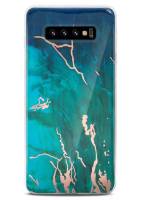 ONEFLOW Sense Case für Samsung Galaxy S10 Designer Hülle aus Silikon, Marmor Muster Handyhülle