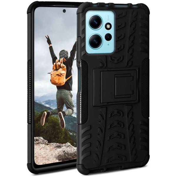 ONEFLOW Tank Case für Xiaomi Redmi Note 12 (4G) – Stoßfeste Panzer Hülle – Rugged Outdoor Handyhülle