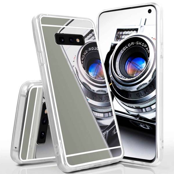 moex Mirror Case für Samsung Galaxy S10e – Handyhülle aus Silikon mit Spiegel auf der Rückseite