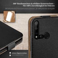 moex Flip Case für Huawei P20 Lite (2019) – PU Lederhülle mit 360 Grad Schutz, klappbar